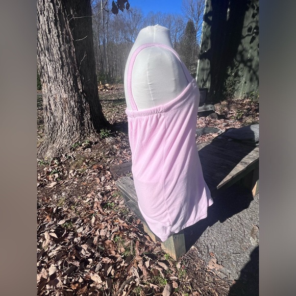 SOFT PINK WRAP AROUND TOWEL OUTFIT WITH A C MONOGRAM - Picture 3 of 8